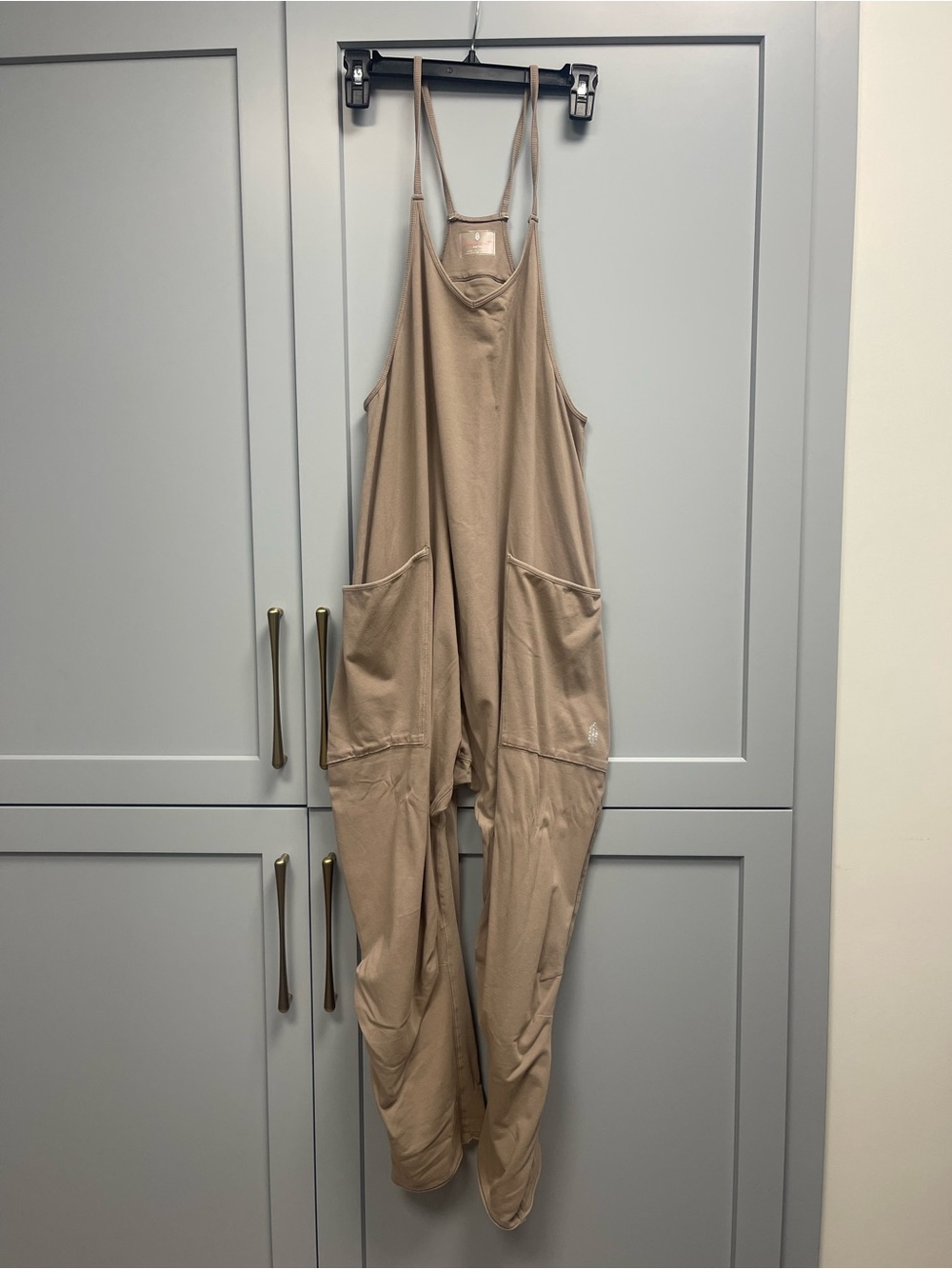 Free People Movement Oversized Jumpsuit / Overalls – Taupe Beige – XS